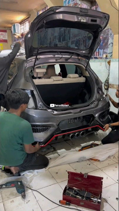 PROSES BRIO SATYA JADI TYPE-R GREY | FERRARI VARIASI SURABAYA