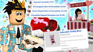 THE NEW BLOXBURG VALENTINES UPDATE! NEW FOOD, OBJECTS AND MORE!