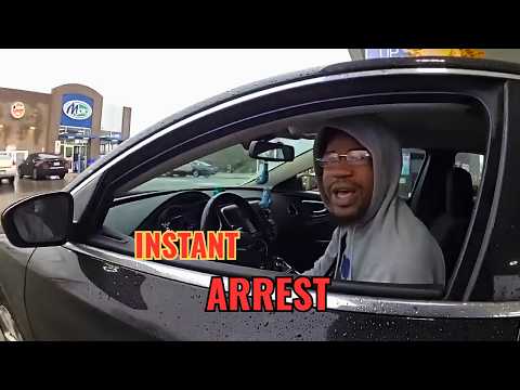 Entitled Driver Thinks He Knows the Law... Then the Cuffs Come Out