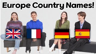 European Country Name Differences!! (UK, France, Germay, Spain)