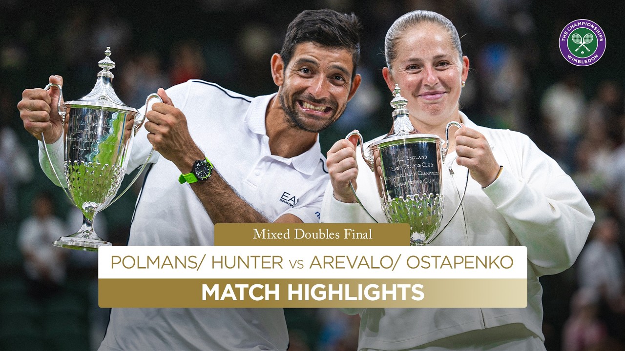 First Champions CROWNED 👑 | Polmans/ Hunter vs Arevalo/ Ostapenko | Highlights | Wimbledon 2026