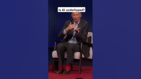 Eric Schmidt, former CEO of #Google, thinks #AI is underhyped. 📹 TED