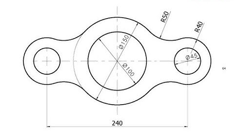 T-Flex CAD 15 2D - Exercise 64