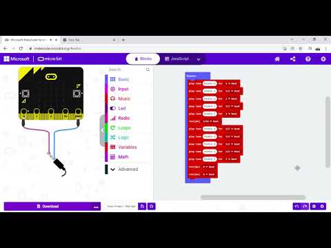 Micro:bit Music Project [Part 1] (Red light green light inspired by Squid Game)