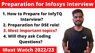 Infytq Interview Preparation  Dse Interview Infosys  infytq2023