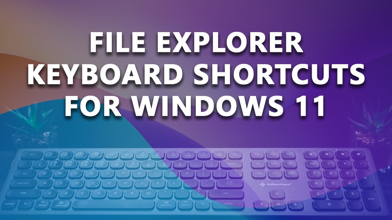File Explorer keyboard shortcuts In Windows 11 (2022) - YouTube