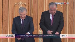 Prezidentlar Tojikiston Elchixonasining Yangi Binosini Ochdilar