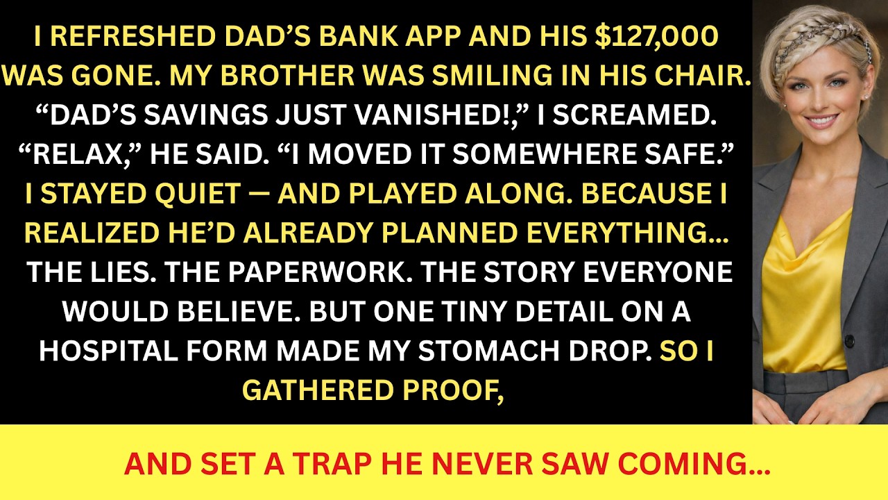 MY BROTHER EMPTIED OUR DAD'S ACCOUNTS WHILE HE WAS IN A COMA, UNTIL THE HOSPITAL REPORT CAME OUT...