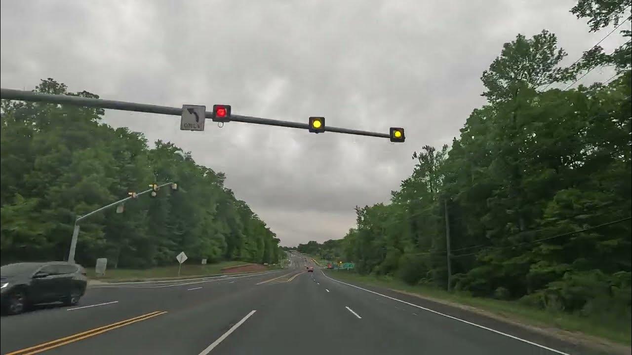 Driving on Richmond Hwy (Route 1) from Stafford to Dumfries, VA, USA