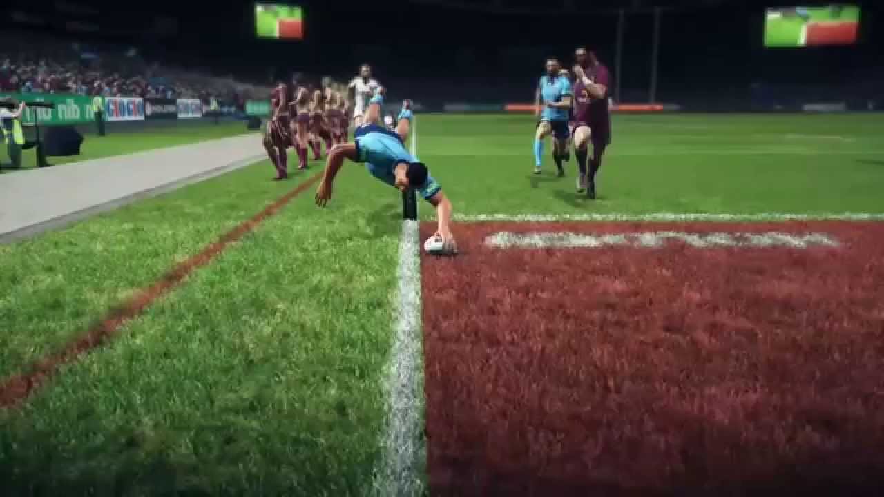 Rugby League Live 3: NSW/QLD Corner try! - YouTube