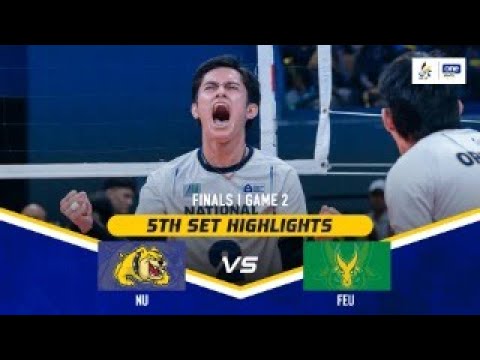 NU vs. FEU | SET 5 GAME HIGHLIGHTS | UAAP SEASON 87 MEN'S VOLLEYBALL ...