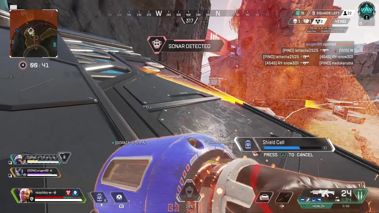 apex お久しぶりです。ソロランク