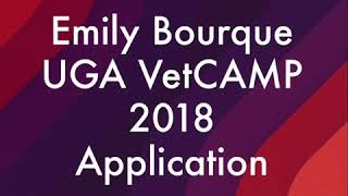 UGA Vet Camp 2018 Application
