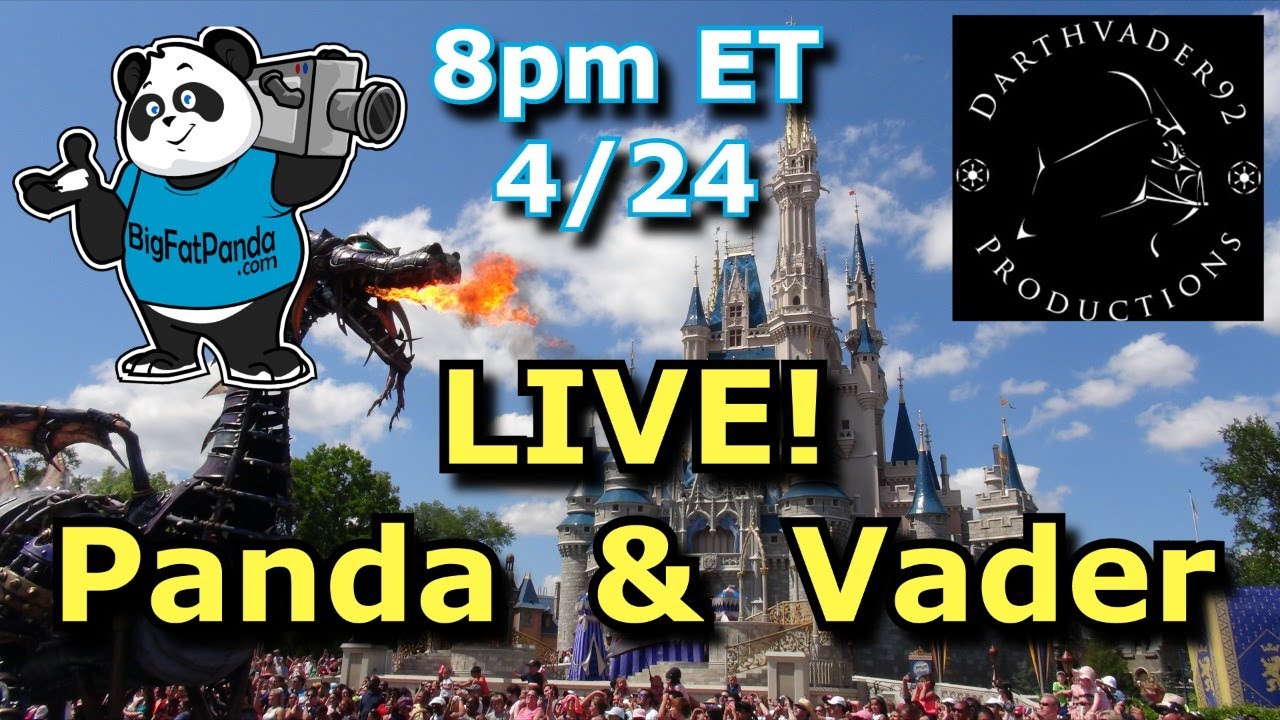 Panda & Vader LIVE Interactive Disney Talk Show - Join Us!