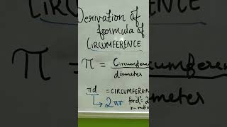 how do we derive the formula of circumference(perimeter of a circle) @Thoughtsinabox23