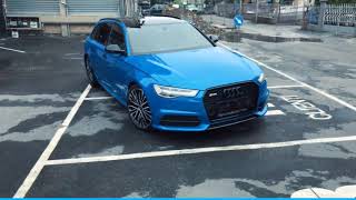 AUDI A6 FULL WRAPPING Avery Diamond Blue