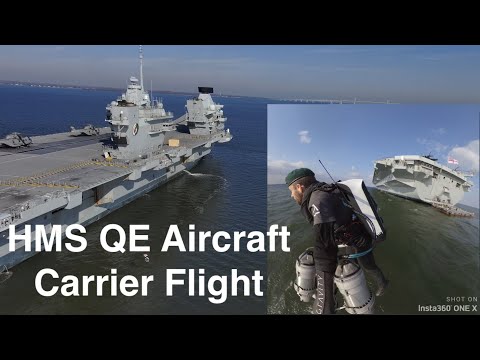 HMS Queen Elizabeth Aircraft Carrier Flight!