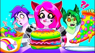 The Ultimate Food Color Challenge – Who Wins? | Food Experiments by Teen-Z