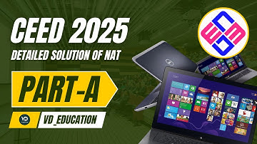 CEED 2025 PART A SOLUTION | NAT QUESTIONS | CEED DETAILED SOLUTION | #ceed #pyq #vd_education_24