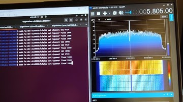 RTL8812EU Packet Injection in 10/20MHz Bandwidth, Visualized by SDR