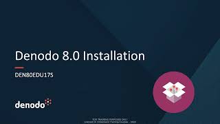 Denodo 8.0 Installation (Course Overview)
