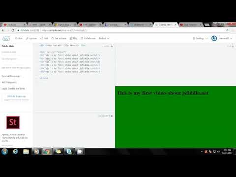 Jsfiddle.net tutorial 2 - Header tag explained.