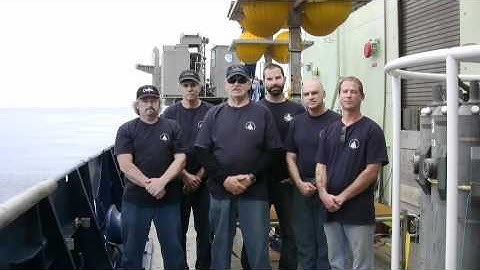 Message from the R/V Atlantis to the Space Shuttle Atlantis