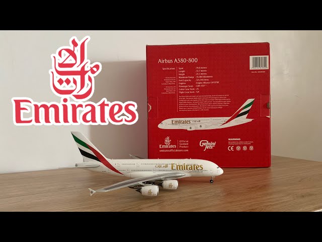模型開箱】Emirates a380｜Gemini jets 1:200 - YouTube
