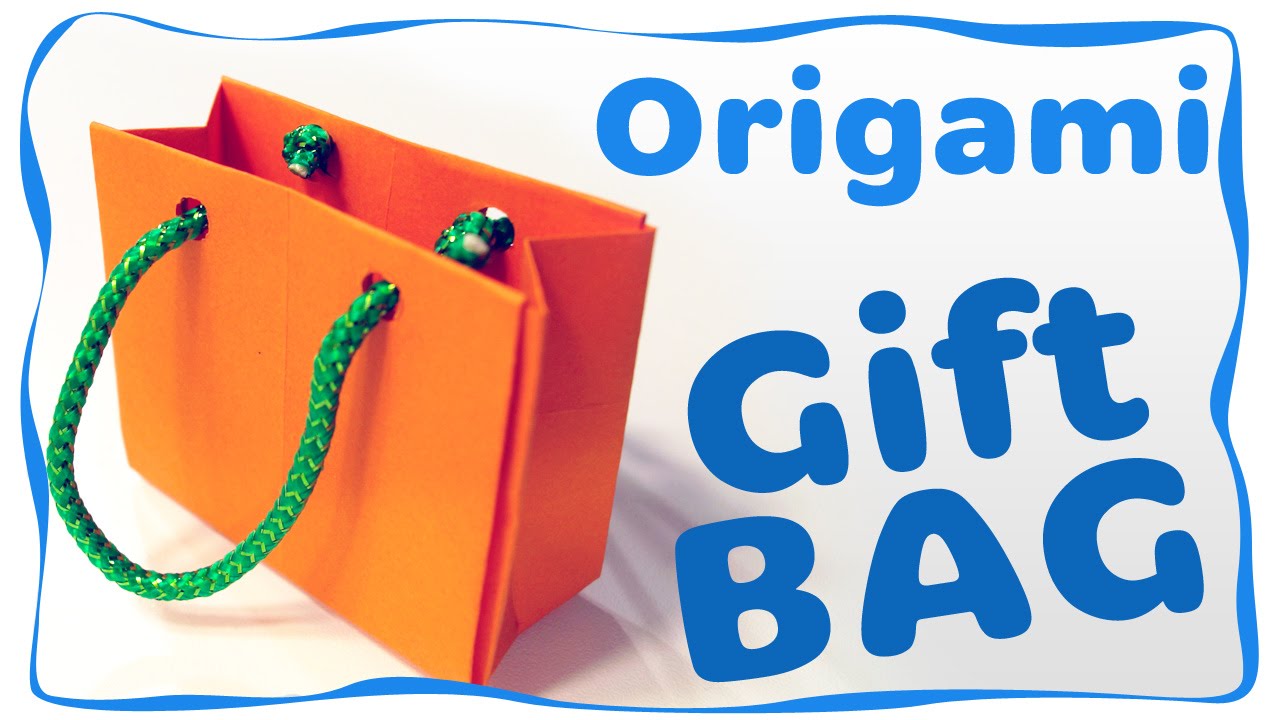 How to make an Origami Gift Bag (NO glue) 