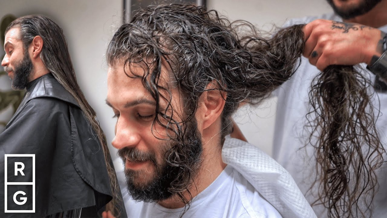 «Это САМАЯ ДЛИТЕЛЬНАЯ трансформация волос, которую я когда-либо делал» (КРУПНАЯ трансформация муж...