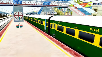 TRAIN HIGH SPEED CROSSING RAILWAY STATION | BUMPY RAILROAD | Train Simulator | Railwork | STG GAMING