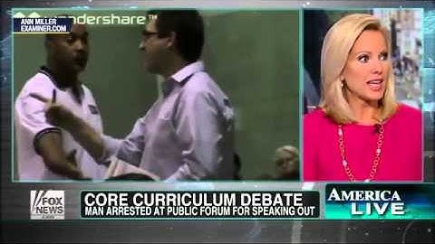 Man arrested at public forum for questioning 