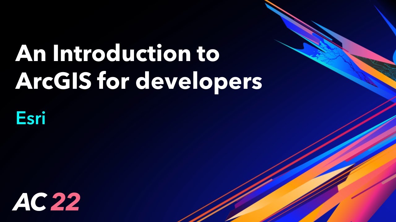 An Introduction to ArcGIS for developers - Esri - AC22 - YouTube