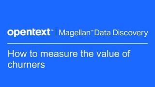 How to measure the value of churners | OpenText Magellan Data Discovery