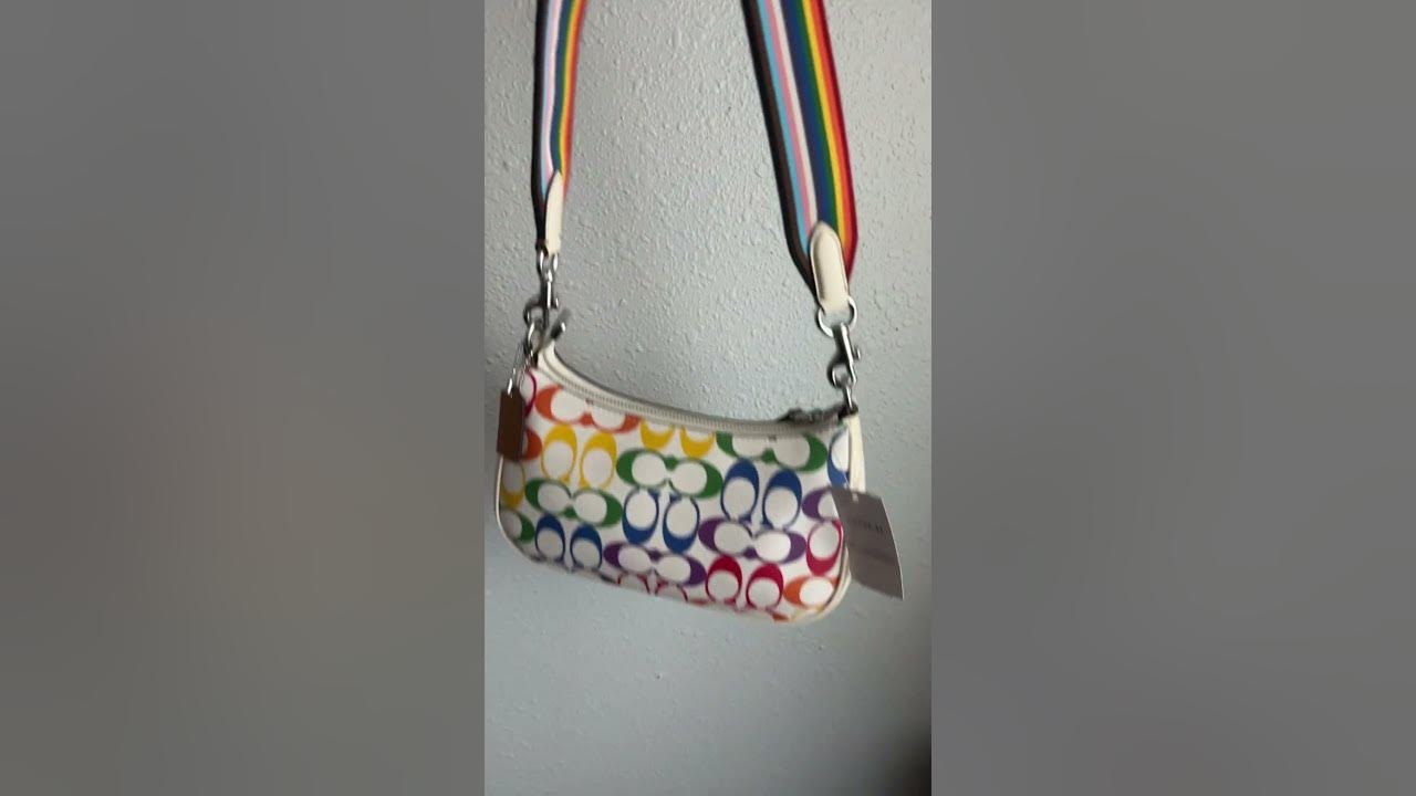 COACH®  Teri Shoulder Bag In Rainbow Signature Canvas