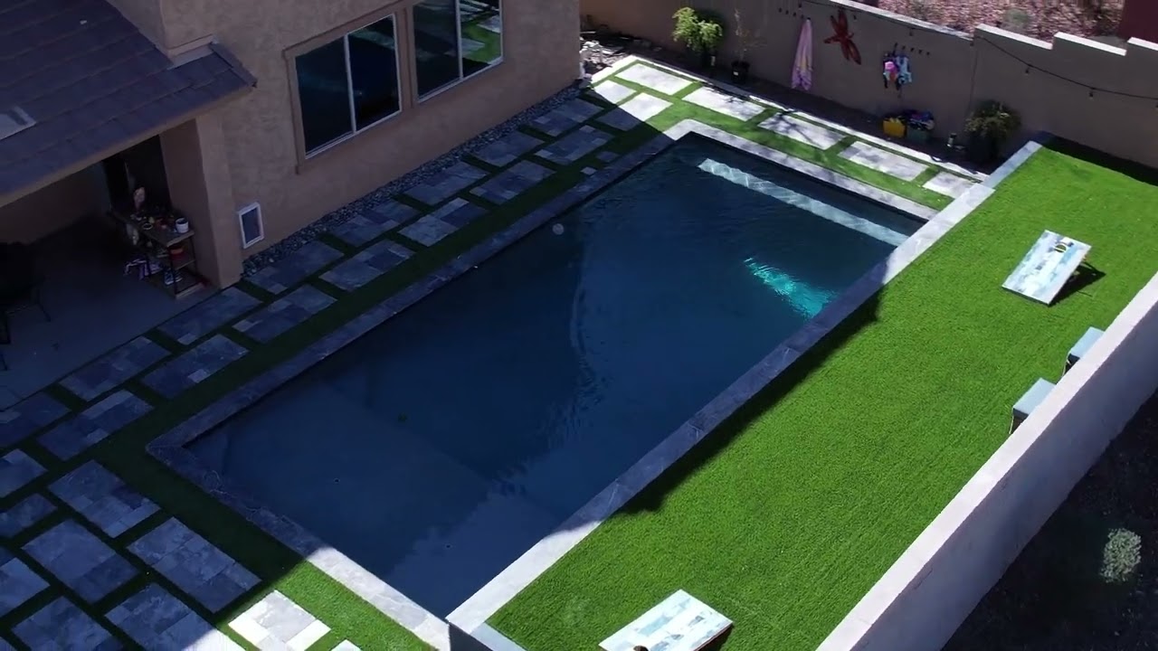 Arizona Pool Builders Anthem new pool and landscape build