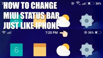 How To Change Miui Status Bar Just Like Iphone (Root Required)
