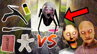 Granny 1.8 - All Weapons vs Spider Angela In New Update!!