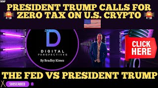Download Lagu The Fed vs Trump - NEW President Trump Calls For No Tax On Bitcoin,ETH,XRP,ADA,SOL? MP3