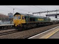 Class 66534 going past Swindon station