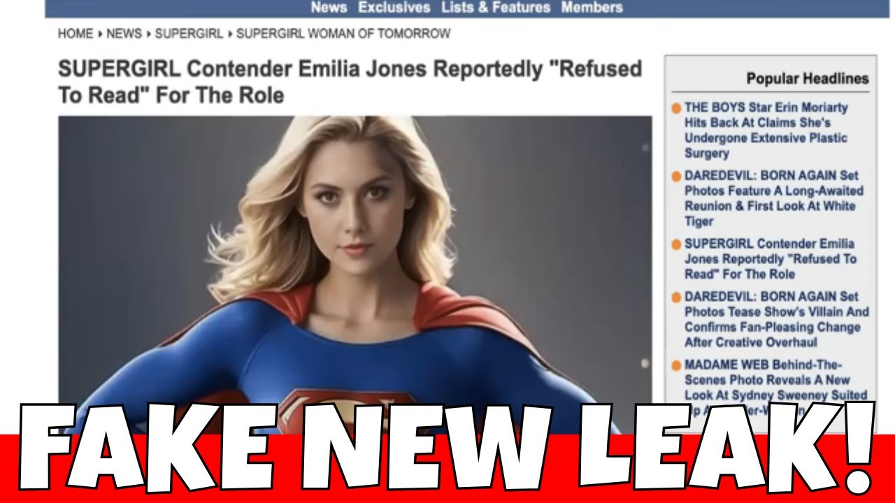Supergirl Fake New Leak - Casting News to Send Fans Against Emilia