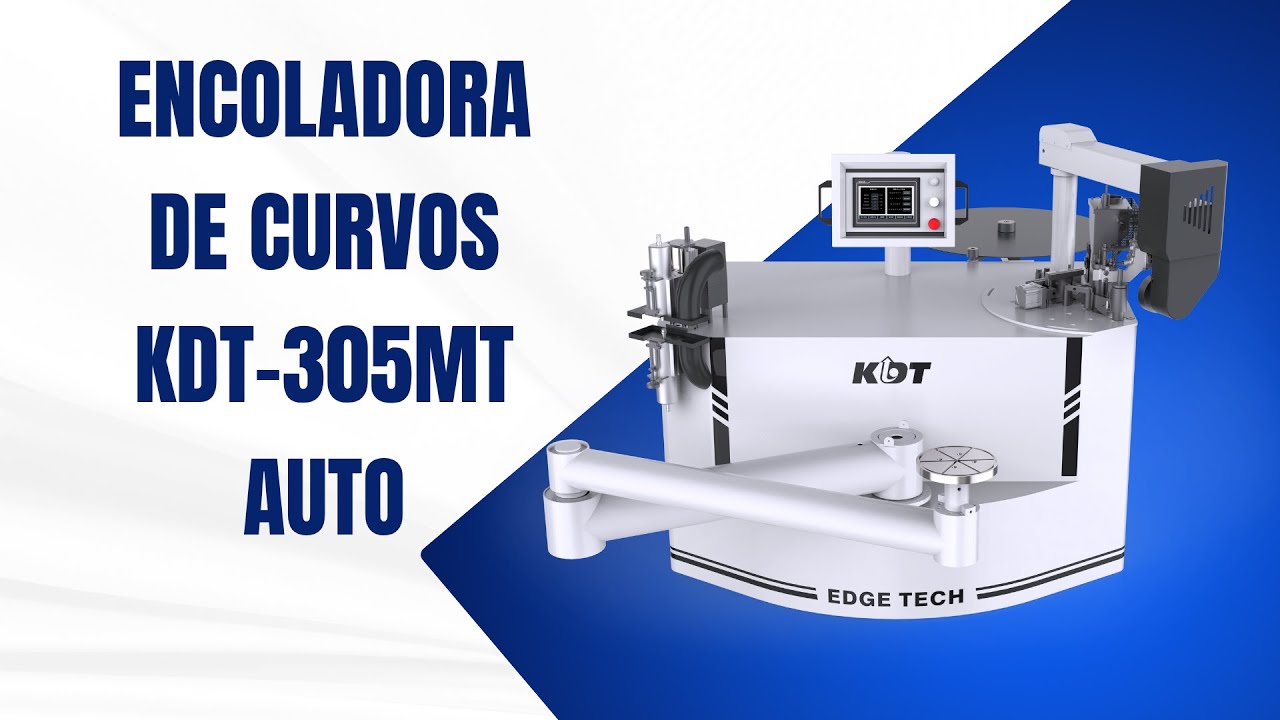 Encoladora de cantos curvos KDT-305MT