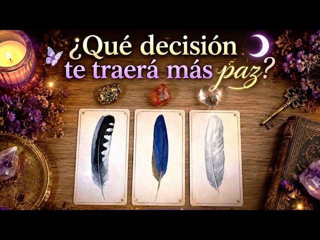 🦋 Qué decisión te traerá más paz? | Interactivo de Tarot🌙