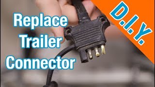 How To Repair or Replace 4Wire Flat Trailer Wiring Connector Harness