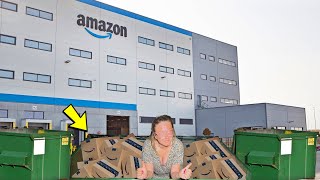 AMAZON'S DUMPSTER WAS UNLOCKED & FULL OF RETURN PACKAGES! *UNBELIEVABLE