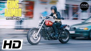Guns Akimbo 2019 Bike Chase Movie Clip Daniel Radcliffe, Samara Weaving