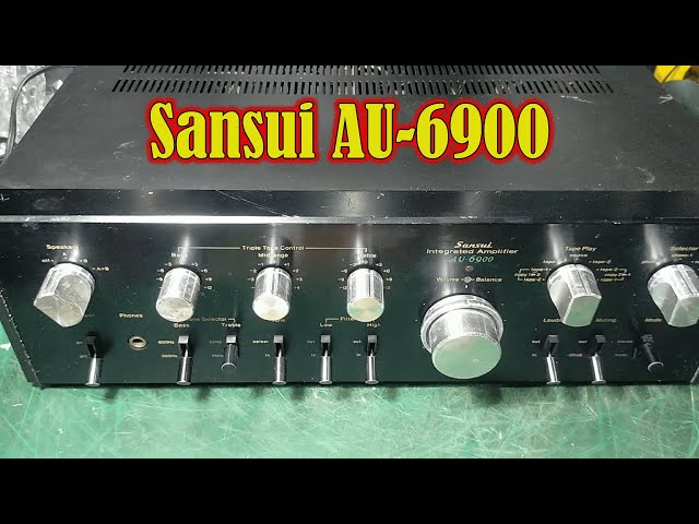 Sansui Integrated Amplifier AU-6900 - YouTube