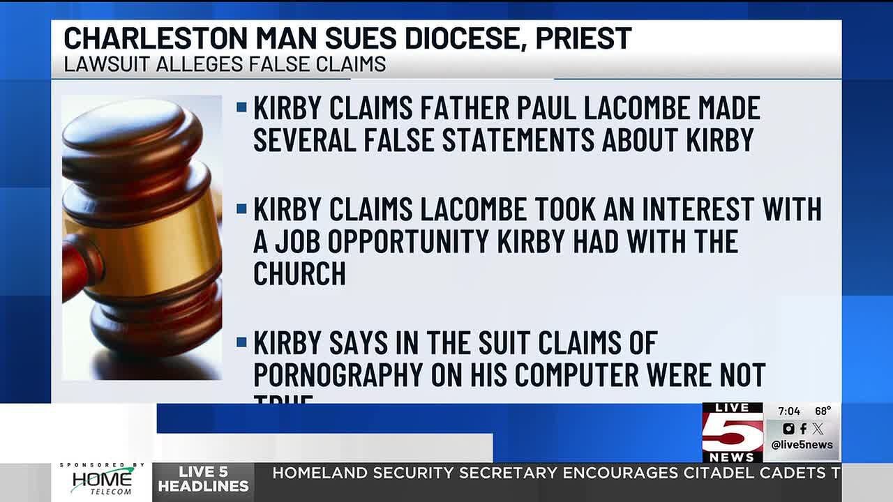 VIDEO: Catholic fraternity member sues Diocese of Charleston, priest over false claims