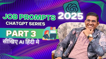 ChatGPT Prompts 2025 Part 3 for Job Seekers | Resume Hacks | Raj Singh Microsoft Certified Trainer