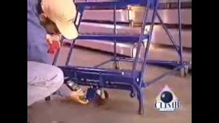 Louisville Ladder   Rolling Ladder Safety Demonstration